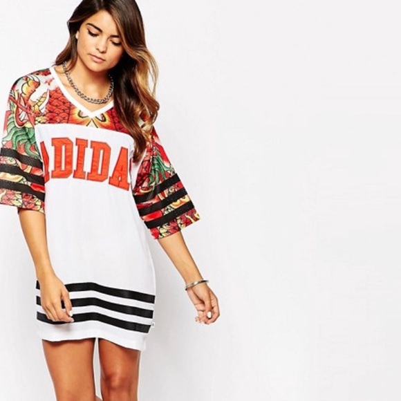 rita ora adidas sweatshirt dress